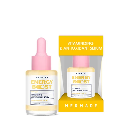 Сироватка для обличчя вітамінна Mermade Energy Boost Vitamin Complex А, Е, С, В5 30 мл