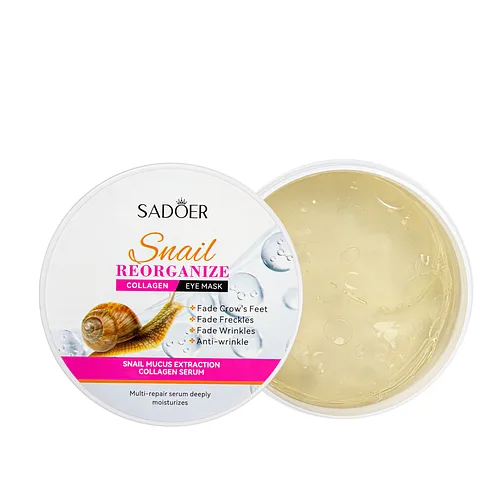 Омолоджуючі патчі для шкіри навколо очей Sadoer Snail Reorganize Collagen Eye Mask SD 93547, 60 штук