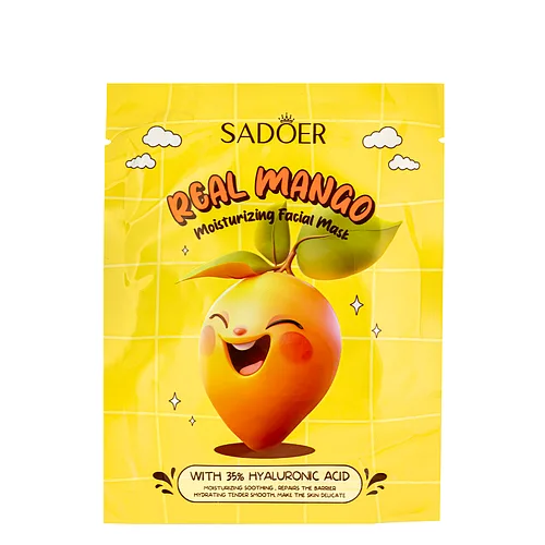 Маска для шкіри обличчя зволожувальна Sadoer Real Mango тканинна 25 g (SD34618)