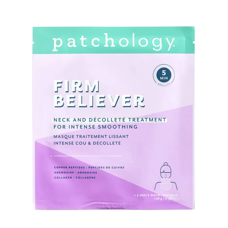 Patchology Firm Believer Neck & Decollete Treatment Розгладжуюча маска для шиї та декольте