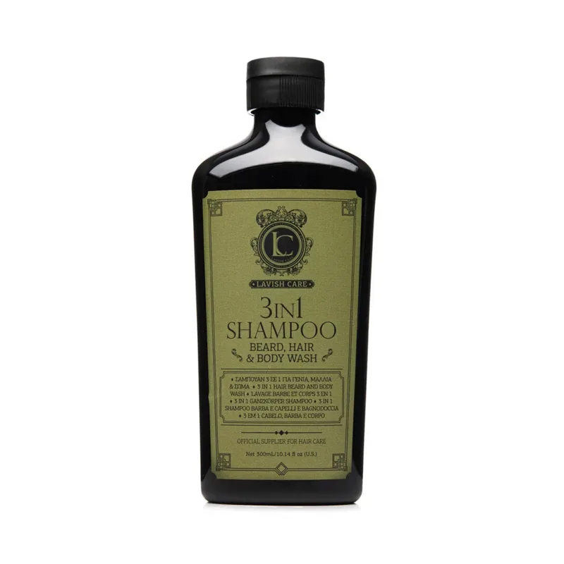 Lavish Care 3IN1 SHAMPOO Шампунь для бороди, волосся та тіла 3в1 300 мл