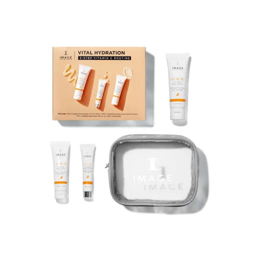 Набір для глибокого зволоження шкіри обличчя - Image Skincare Vital Hydration 3-Step Vitamin C Routine