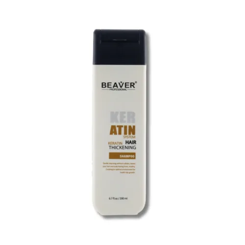Шампунь з кератином для густоти та ущільнення волосся - Beaver Professional Keratin System Shampoo