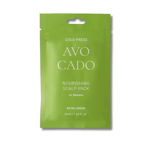 Маска для шкіри голови та волосся з маслом авокадо - Rated Green Cold Press Avocado Nourishing Scalp Pack 50 мл
