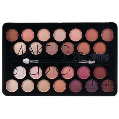 D3054 Палетка матових тіней для повік MakeUp Studio Matte 26 Colors Eyeshadow Palette