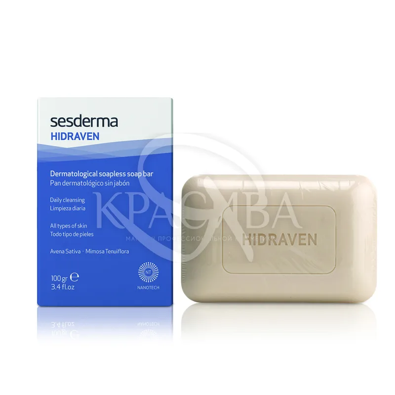 Мило дерматологічне Sesderma Laboratories Hidraven Dermatological Soapless Soap 100 г
