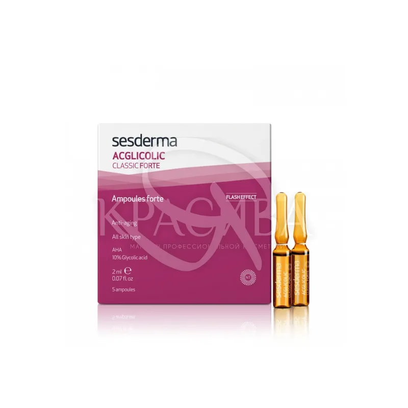 Acglicolic Classic Ampollas Forte - Омолоджуюча сироватка в ампулах, 5 х 2мл