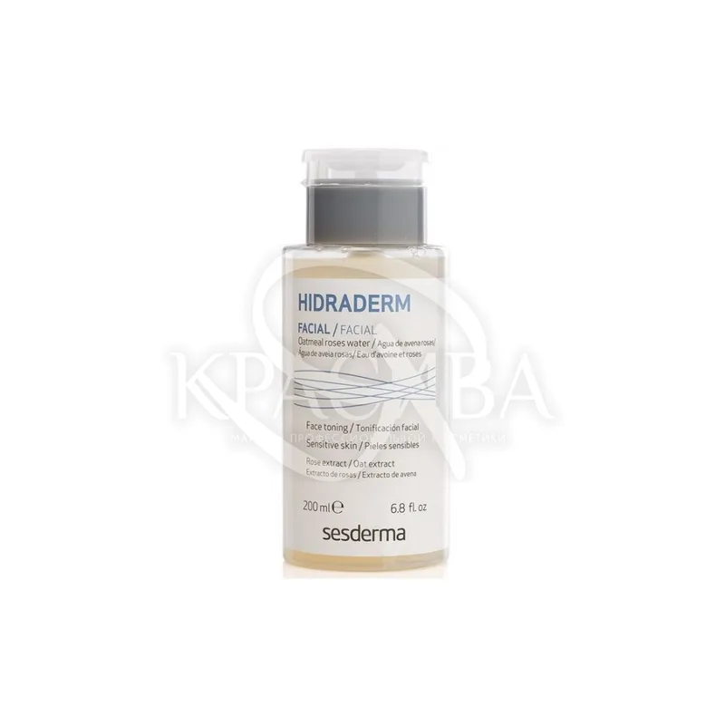 Тонік для чутливої шкіри з екстрактами вівса і троянди Sesderma Laboratories Hidraderm Oatmeal Roses Water 200 мл
