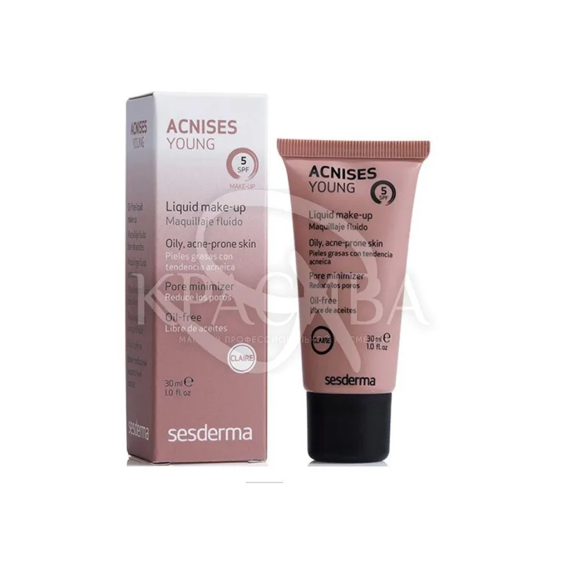 Sescouleur Acnises Make-Up ClaireTone I SPF 5 - Тональний крем для проблемної шкіри тон 01 SPF 5, 30 мл