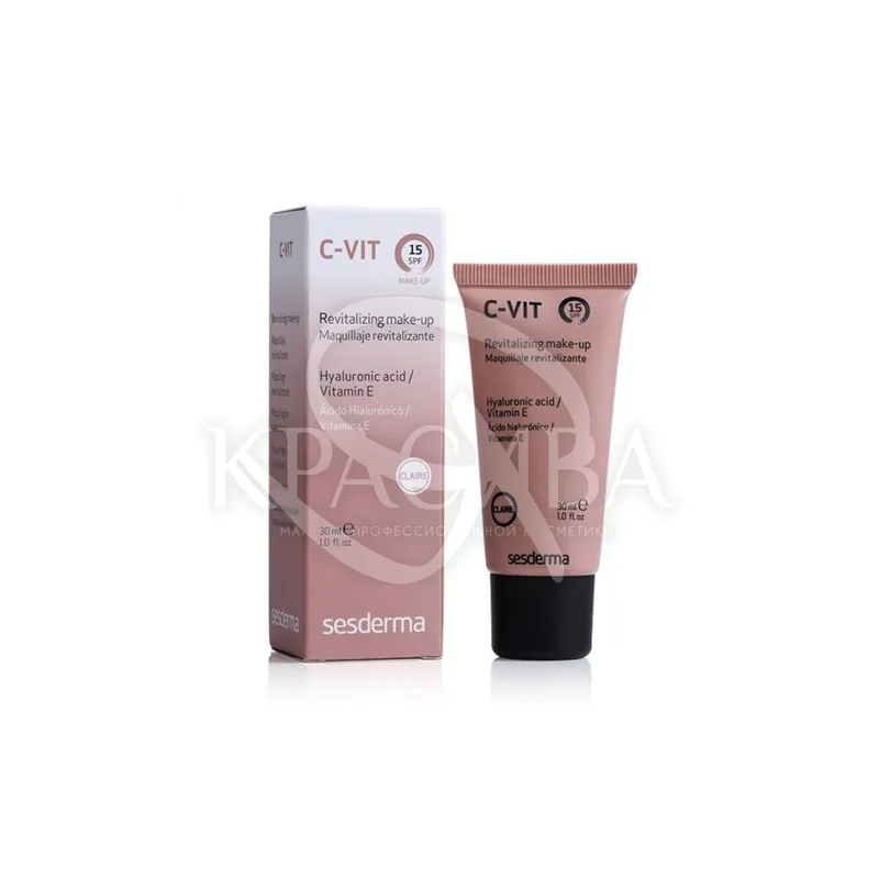 Sescouleur C-Vit Make-Up Claire Tone I SPF15 - Ревіталізірующій тональний крем тон 01, 30 мл