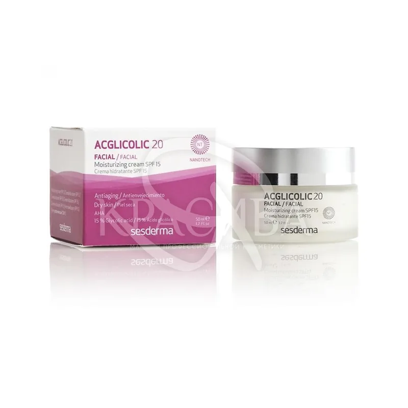 Acglicolic 20 Moisturizing Cream SPF 15 - Зволожуючий крем з SPF 20 15, 50 мл