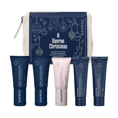 Різдвяний набір для зміцнення волосся у тревел-форматі DAVROE Fortitude Travel Pack