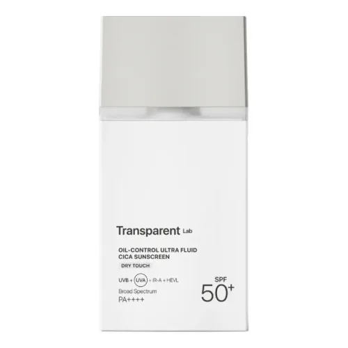 Ультралегкий сонцезахисний флюїд із матуючим ефектом TRANSPARENT LAB Oil-Control Ultra Fluid Cica Sunscreen — обʼєм 100 мл