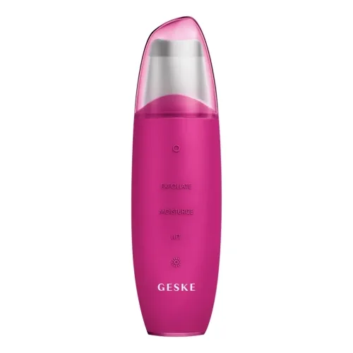 Пристрій для скрабування шкіри та усунення чорних цяток 9 в 1 GESKE MicroCurrent Skin Scrubber & Blackhead Remover 9 в 1 — відтінок Magenta Magenta