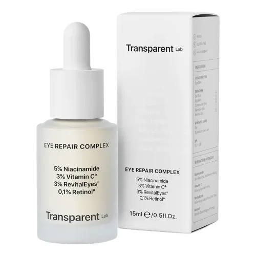 Нічна сироватка для контуру очей TRANSPARENT LAB Eye Repair Complex — обʼєм 15 мл