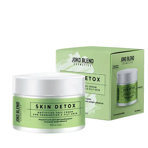 Крем для обличчя для жирної та комбінованої шкіри Joko Blend Skin Detox, 50 мл