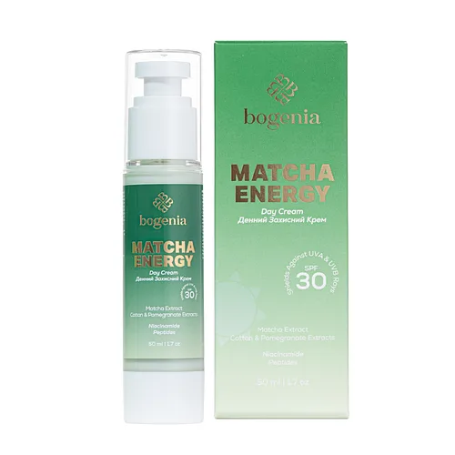 Денний крем для обличчя SPF 30 Bogenia Matcha Day Cream 50 мл