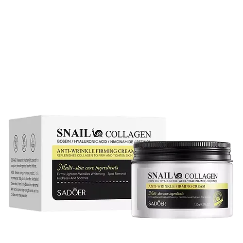 Крем проти зморщок Sadoer Snail Collagen з муцином равлика 120 мл