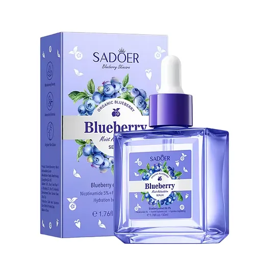 Сироватка для обличчя зволожувальна Sadoer Blueberry з чорницею, 30 мл