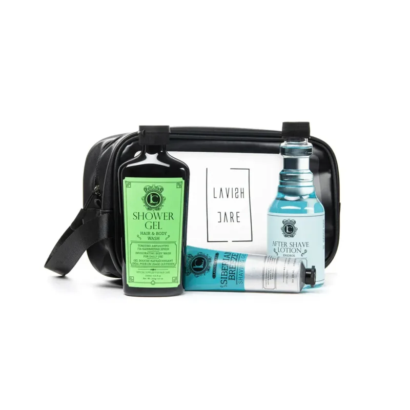 Lavish Care Gift set with cosmetic bag "Daily care" for men Подарунковий набір з косметичкою "Щоденний догляд" для чоловіків