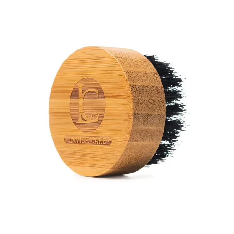 Lavish Care Beard brush Щітка для бороди з натуральною щетиною кабана кругла