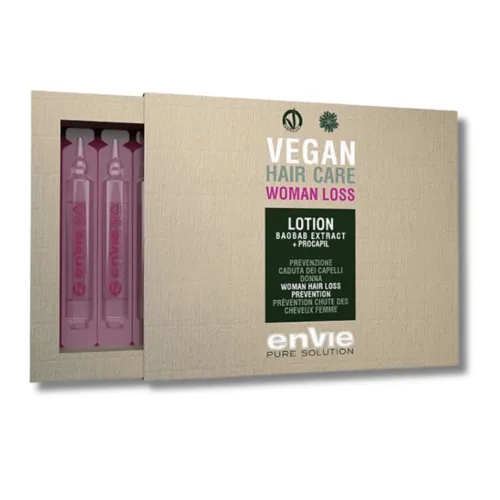 Лосьйон жіночий в ампулах для запобігання випадінню волосся - Envie Vegan Hair Care Woman Loss Lotion 75ml