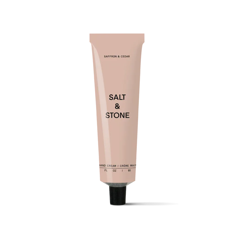 Зволожувальний крем для рук з ароматом шафрану та кедру SALT & STONE Hand Cream Saffron & Cedar — обʼєм 60 мл