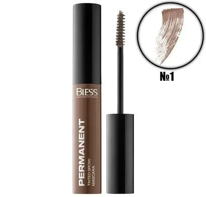 Тінтуюча туш для брів Bless Beauty Permanent Tinted Brow Mascara №01 Blond