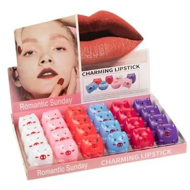 LB-16 Бальзам гігієнічний для губ "Свинки" Lip Balm Romantic Sunday (24 шт. упак) (CH)