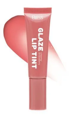 Блиск для губ Bless Beauty Glaze Lip tint №02 Creamy Strawberry (Кремово-полуничний)
