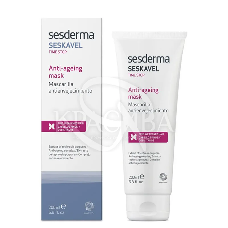 Seskavel Stop Time Anti-Age Mask - Антивікова маска для волосся, 200 мл