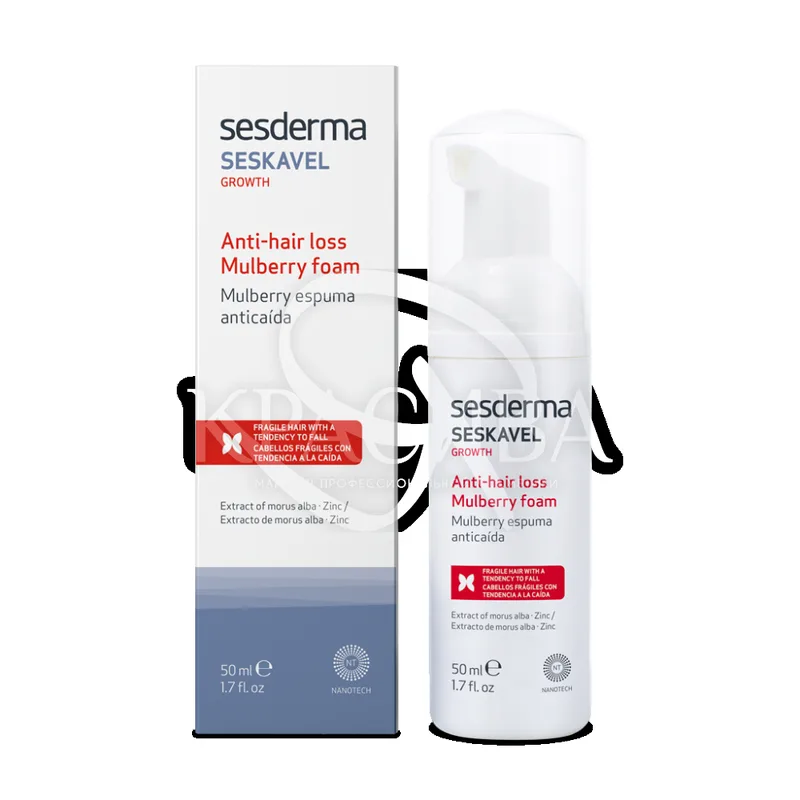 Seskavel Growth Mulberry Anti-Hair Loss Foam - Пінка для волосся, 50 мл