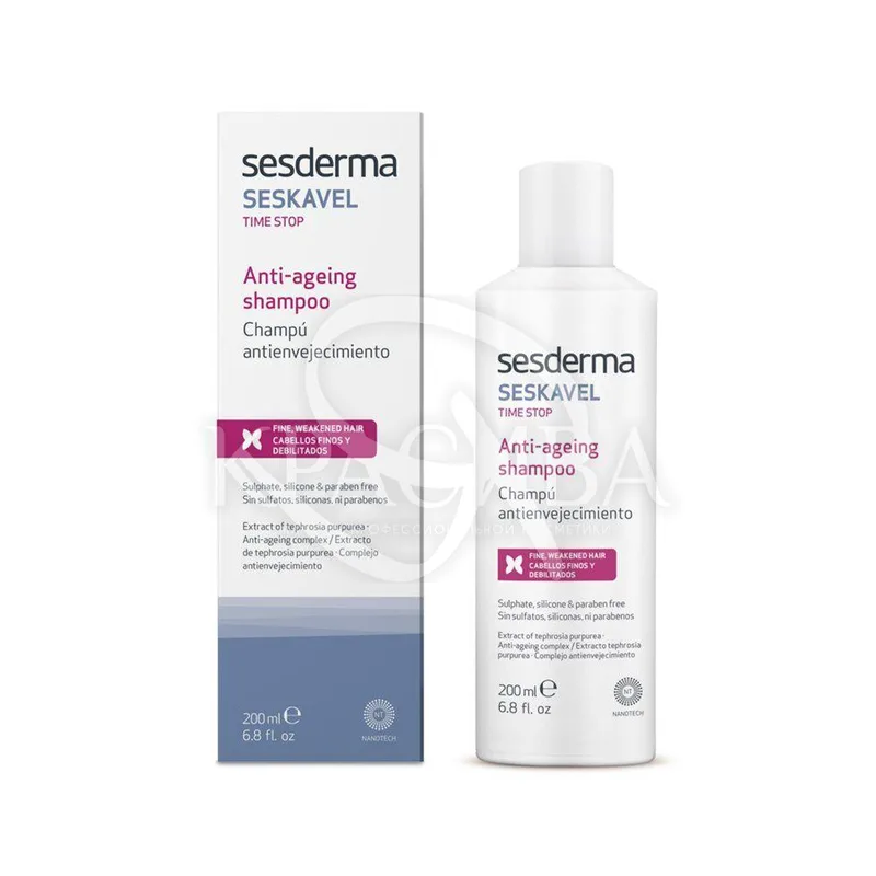 Seskavel Stop Time Anti-Age Shampoo - віку шампунь для волосся, 200 мл
