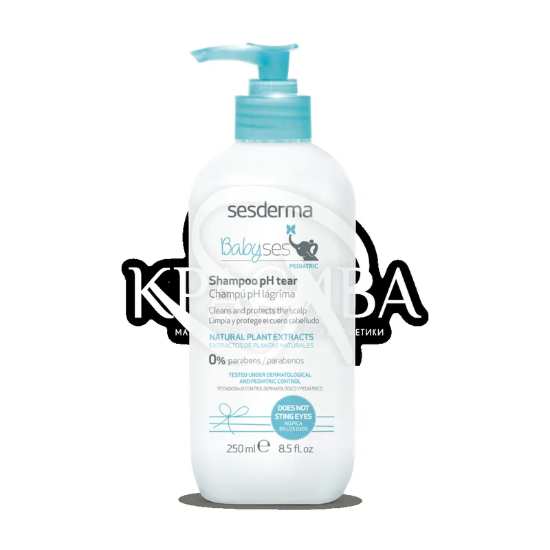 М'який дитячий шампунь Sesderma Laboratories Babyses Shampoo pH Tear 250 мл