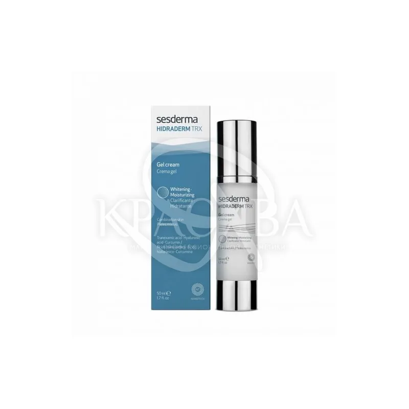 Hidraderm TRX Whitening Cream-Gel - Відбілюючий зволожуючий крем-гель для обличчя, 50 мл
