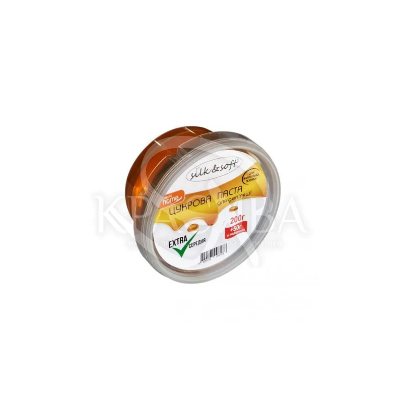 Silk&Soft Паста для депіляції в домашніх умовах Мануальна середня Extra, 200 г + 50 г