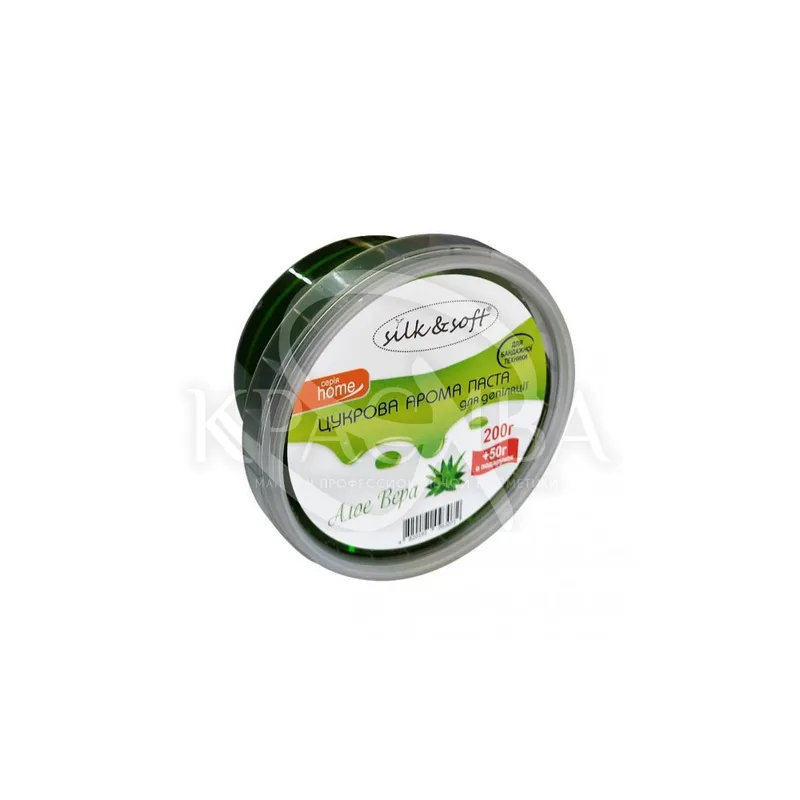 Silk&Soft Цукрова паста для депіляції в домашніх умовах Бандажна "Алое Віра", 200 г + 50 г