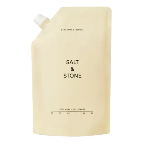 Антиоксидантний гель для душу з ароматом бергамоту та хінокі, рефіл SALT & STONE Body Wash Refill Bergamot & Hinoki — обʼєм 946 мл