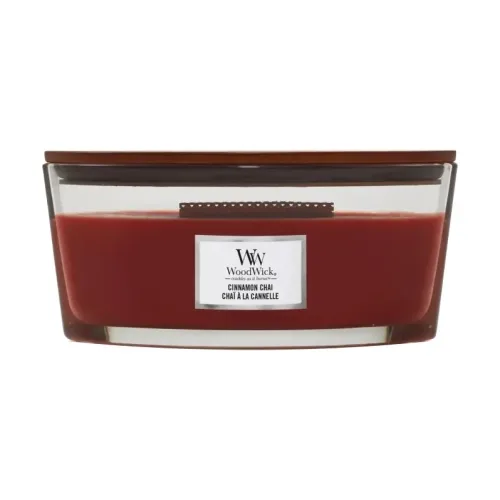 Ароматична свічка з ароматом ванілі та кориці WOODWICK Ellipse Cinnamon Chai — вага 453 г