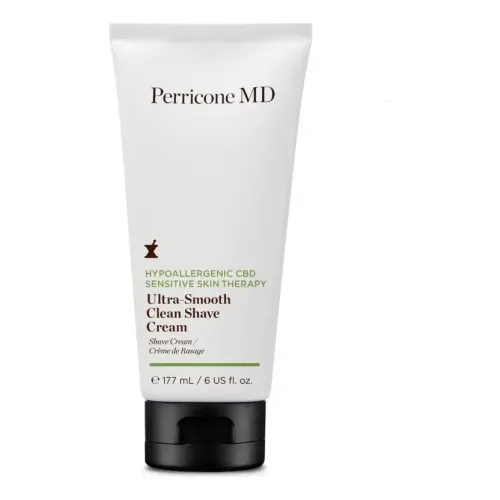 Гіпоалергенний крем для гоління з 99% чистого каннабідіолу PERRICONE MD Hypoallergenic CBD Sensitive Skin Therapy Ultra-Smooth Clean Shave Cream — обʼєм 177 мл