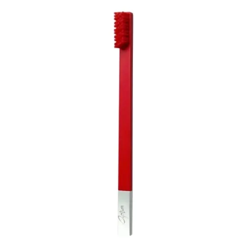 Зубна щітка APRIORI SLIM Carmine Red/Silver Medium Toothbrush