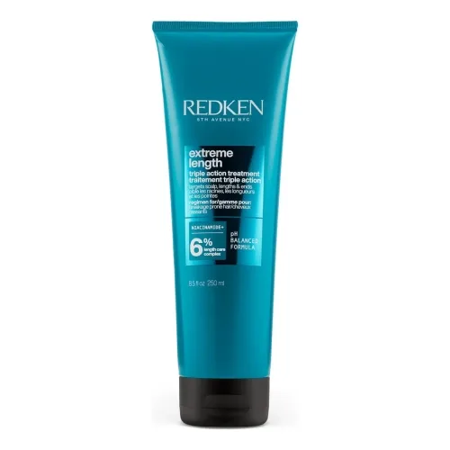 Багатофункціональна маска для здорової довжини волосся REDKEN Extreme Length Triple Action Treatment — обʼєм 250 мл