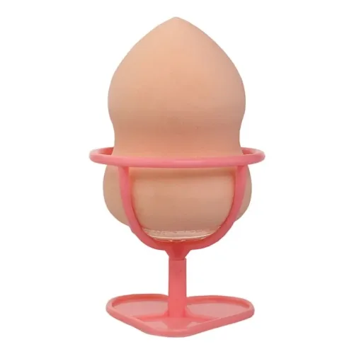Косметичний спонж для макіяжу WS01 2 в 1 із силіконовою частиною WOBS Cosmetic Sponge for Makeup WS01 2 in 1 with Silicone Part