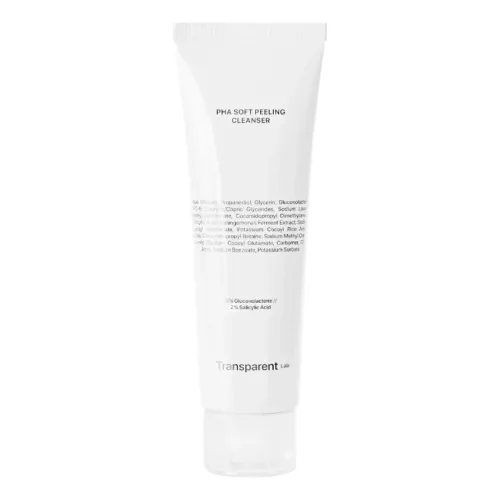 Очищуючий засіб для обличчя з ефектом пілінгу TRANSPARENT LAB PHA Soft Peeling Cleanser — обʼєм