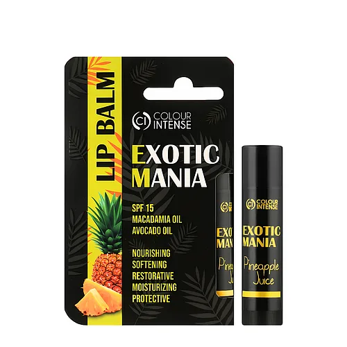 Бальзам для губ Colour Intense Exotic Mania зволожуючий SPF15 № 01 Pineapple juice з ароматом ананасу