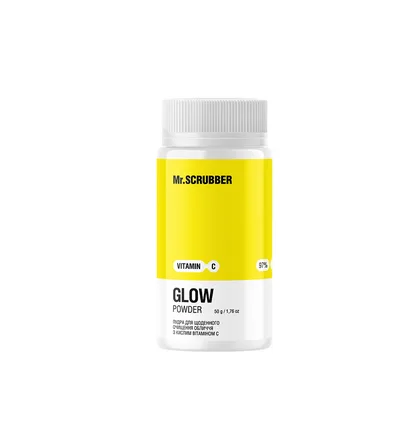 Пудра для очищення обличчя Mr. Scrubber Glow Vitamin C з вітаміном С 50 г