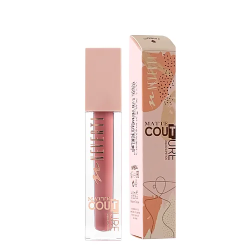 Помада для губ матова Neverti Matte Couture Liquid (NP804), 101 Nude Romance Бежева