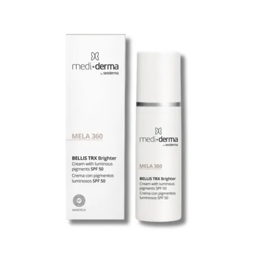 Депігментуючий крем для обличчя з SPF 50 - Mediderma Depigmenting Cream With Luminous Pigment SPF 50 MELA 360