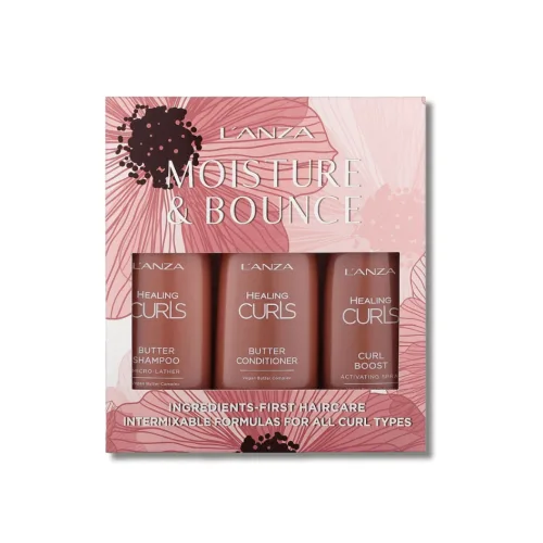 Набір для кучерявого волосся - L'anza Healing Curls Moisture &amp; Bounce Holiday Trio 237ml