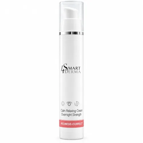 Зміцнюючий нічний крем для чутливої ​​та куперозної шкіри - Smart4Derma Calm Relaxing Cream Overnight Strengthen